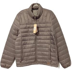 NWT! Zeroxposur‎ Puffer Jacket Men’s Size Large Gray Quilted Wind Resistant
